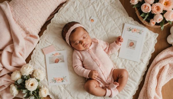 Les plus beaux faire-part doux pour une naissance fille